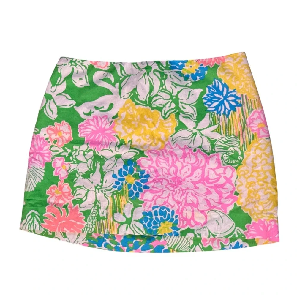 Lilly Pulitzer Girls Size 14 Skirt‎ Fully Lined Floral Pattern EUC